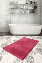 Nerge.be | Badmatten | Havai Fuchsia 80x140 cm | %100 Acrylic - Handmade | Badmat Set | Antislip | Washable in the Machine | Soft surface