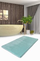 Nerge.be | Badmatten | Havai Mint 80x140 cm | %100 Acrylic - Handmade | Badmat Set | Antislip | Washable in the Machine | Soft surface