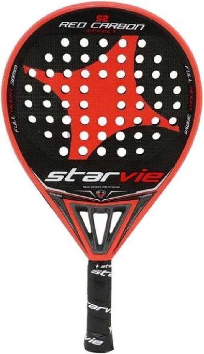 Starvie S2 red carbon effect padel racket