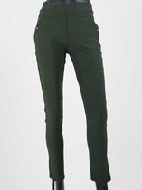 Dames tregging Jacky S/M - Army Green - Luxe & Comfort - Hoge Taille