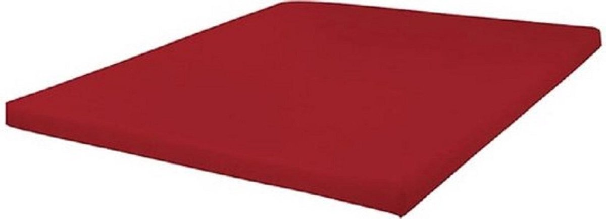 Bed Care Jersey Stretch Topper Hoeslaken 140x200 15CM Rood