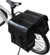 Voltano Dubbele Fietstas - Zwart - 31 Liter -  Unisex - Stevige Fietstas