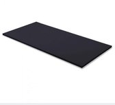 Rechthoekig Tafelblad 160 x 80 Cm - Zwarte Kleur - Vervang je oude bureaublad