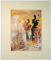 Poster in dubbel passe-partout - Salvador Dali - Le Torero hallucinogène - 50 x 60 cm