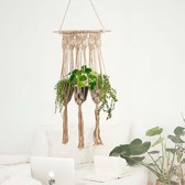 Plantenhanger 75x40 cm voor 3 potten| Macramé hanger | Handgemaakt | Planten-houder / Hang-plant | Planten Accessoires