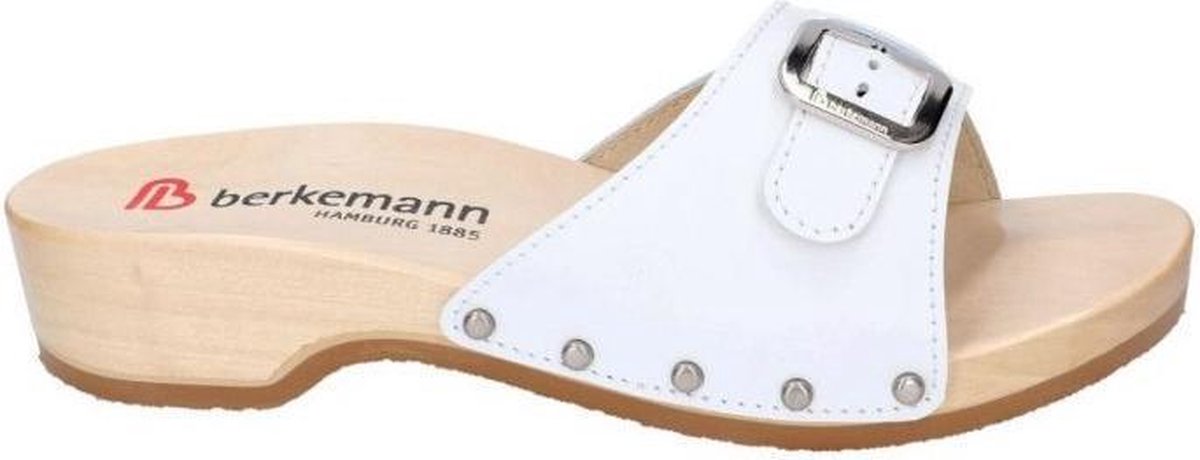 Berkemann -Dames -  wit - slippers & muiltjes - maat 37