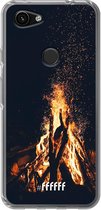 6F hoesje - geschikt voor Google Pixel 3a -  Transparant TPU Case - Bonfire #ffffff