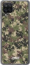 6F hoesje - geschikt voor Samsung Galaxy A12 - Transparant TPU Case - Digital Camouflage #ffffff