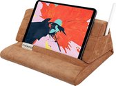HN® Schootbureau tabletkussen bruin - Tablet iPad kussen houder tot 11”  - Leeskussen schoot kussen bureau