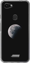 6F hoesje - geschikt voor Google Pixel 3a -  Transparant TPU Case - Moon Night #ffffff