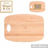 wood & co snijplank en bamboe 45 x 25 cm