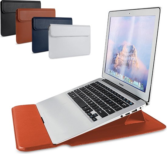 Laptophoes 15 Inch Laptop Sleeve 28 X 37 2 CM Classic Bruin Leer laptophoes-15-inch-laptop-sleeve-28-x-37-2-cm-classic-bruin-leer