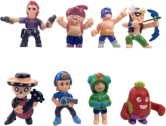 Bol Com Brawl Stars Speelfiguren 8 Stuks - brawl star poppetjes