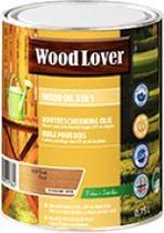 Woodlover Wood Oil 3 in 1 - Olie - Kleurt en beschermt - 920 - Teak - 0,75 l