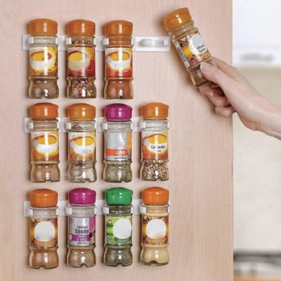 kruidenhouder - Ophangbaar Kruidenrek voor 20 kruiden potjes - Spice Rack - Keuken Rek - Kruiden Organizer - Specerijen Opbergen - spice holder
