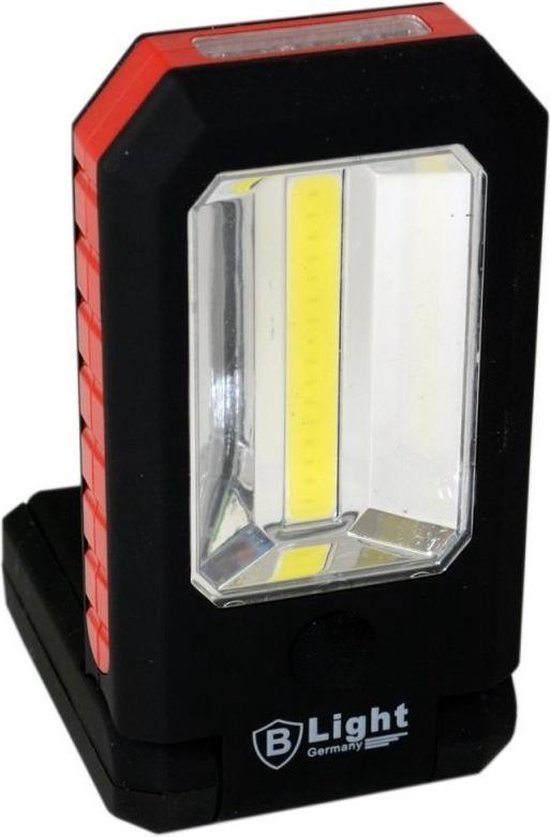 Werklamp COB + 3 LED - Campinglamp - Zaklamp - Klapbaar met haak en Magneet van VONROC — afbeelding 5