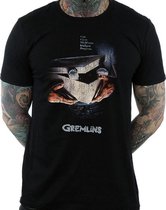 Gremlins Distressed Gizmo Poster T-Shirt Zwart