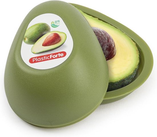 Plastic - Avocado bewaarbakje/vershoudbakje/vershouder/opbergbox - | bol.com