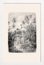 JUNIQE - Poster met houten lijst Sri Lanka -40x60 /Grijs & Ivoor