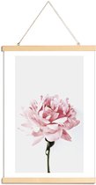 JUNIQE - Posterhanger Peony Pink and Grey -20x30 /Ivoor & Roze