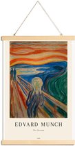 JUNIQE - Posterhanger Munch - The Scream -30x45 /Kleurrijk