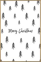 JUNIQE - Poster met kunststof lijst A Perfect Christmas -20x30 /Wit &