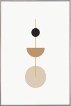 JUNIQE - Poster met kunststof lijst Pendulum gouden -20x30 /Goud &