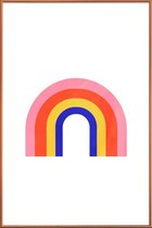 JUNIQE - Poster met kunststof lijst Rainbow -30x45 /Kleurrijk