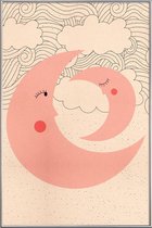JUNIQE - Poster met kunststof lijst Sweet Dreams -13x18 /Roze