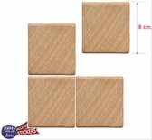 Blanco scrabble letters set van 4 stickers