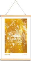 JUNIQE - Posterhanger London gouden -40x60 /Goud & Wit