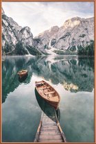 JUNIQE - Poster met kunststof lijst Dolomites -30x45 /Blauw & Groen