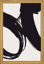 JUNIQE - Poster met houten lijst Dune -20x30 /Wit & Zwart