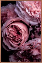 JUNIQE - Poster met kunststof lijst Vintage Pink -60x90 /Roze