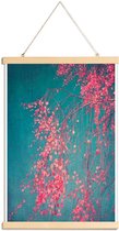 JUNIQE - Posterhanger Whispers Of Pink -30x45 /Blauw & Roze