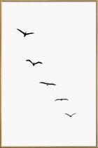 JUNIQE - Poster met kunststof lijst The Sky -20x30 /Ivoor
