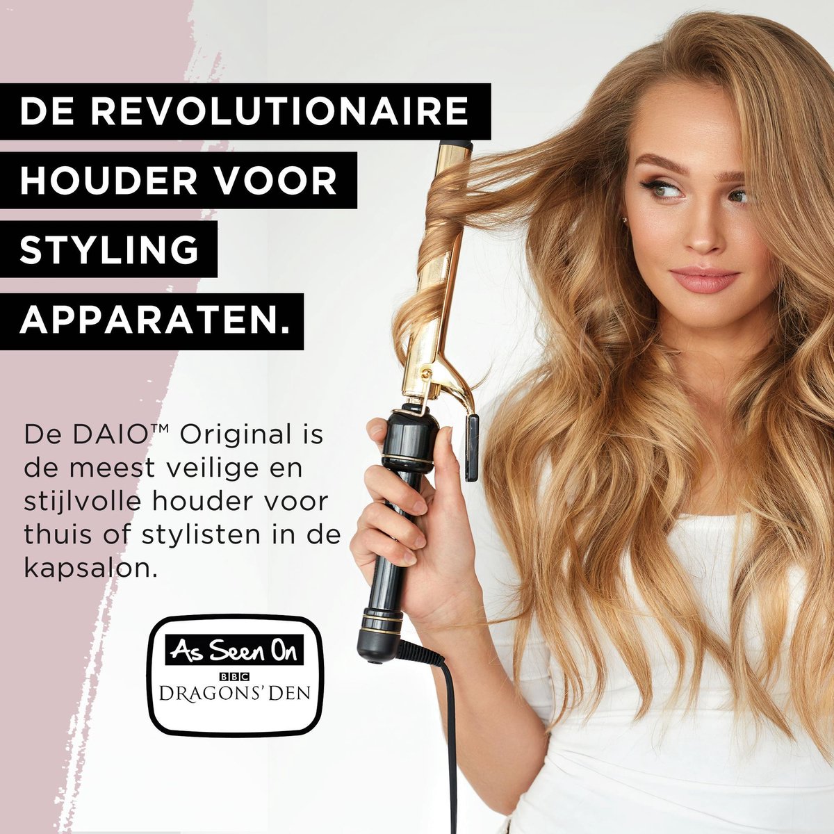 Föhn Houder Föhn Stijltang Station Wandmontage Spiraal Plank Beugel Stand Hanger Organizer Blow Opslag Met Kabel Tidy Rack Goud