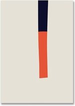Modern Abstract Poster 2 - 21x30cm Canvas - Multi-color