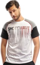 Embrator mannen T-shirt Shotswave wit maat 3XL