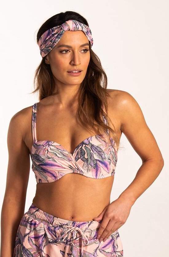 Beachlife - Tropical Blush Voorgevormde bikinitop met beugel - Vrouwen