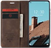 Caseme Xiaomi Mi 10 Lite Retro Wallet hoesje - Coffee