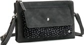 Zwart Chicago schoudertasje en clutch