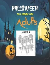 Halloween Maze Book For Adults