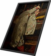 Poster in lijst - Het Meisje in de witte kimono | Oude Meester - 30x40cm