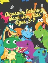 Dinosaur Coloring Book For Kids Ages 3-7