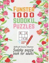 Funster 1,000+ Sudoku Puzzles Difficult-Insane-Inhuman: Sudoku puzzle book for adults