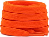 Schoenveters - Veters - Sneakerveters - Sportschoenen - Plat - Oranje - Veterlengte 90 cm