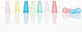 Waterpijp/Shisha plastic mondstukjes universeel (100 stuks)