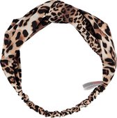 Sarlini Fashion Elastische haarband Bow | Leopard Brown