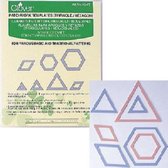 Clover patchwork templates (triangels/hexagons)